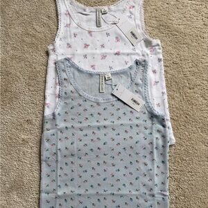 Floral Print Tank Tops Set